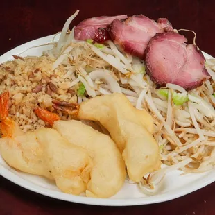 Shrimp lunch plate