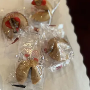 Fortune Cookies at the end of the meal.