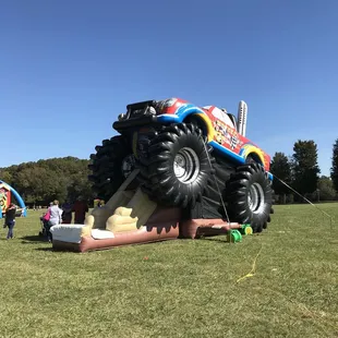 Bouncy houses for the kids. $5 for unlimited entry. 3 and under are free