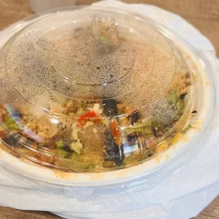 Someone else&apos;s food that already had been touched.