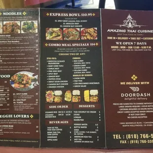 Amazing Thai Cuisine Menu 2023-5