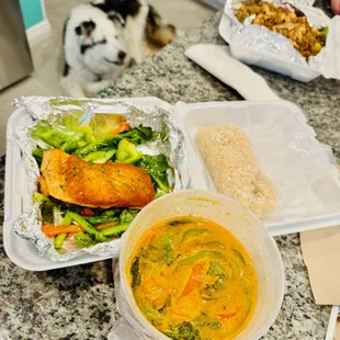 To Go - Salmon Panang
