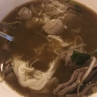 Beef and Beef Ball Noodle Soup
