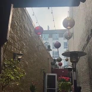 Alley patio