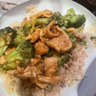 Chicken and broccoli