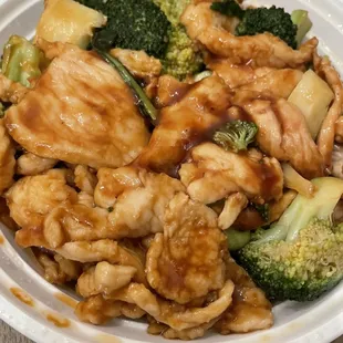 Chicken and broccoli