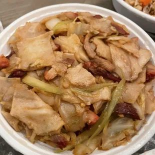 Noodles and Pork - not our fav. Skip