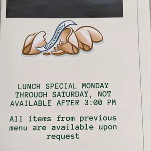 New menu at Amazing Wok