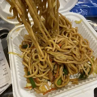 Chow mein with no meat or shrimp