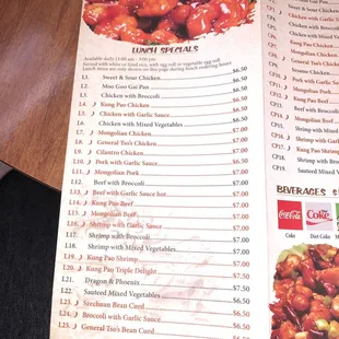 Lunch specials 11am-3pm only