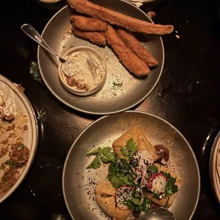 Fried Zucchini &amp; Samosas