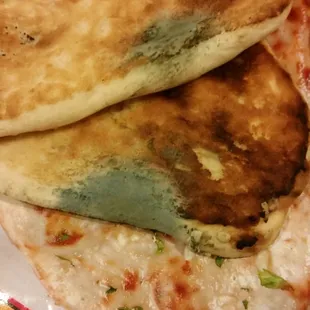 Disgusting green mold on garlic Naan bought from this store
