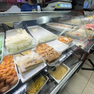 Mithai (Indian sweets) display case