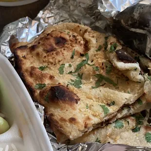 Garlic naan