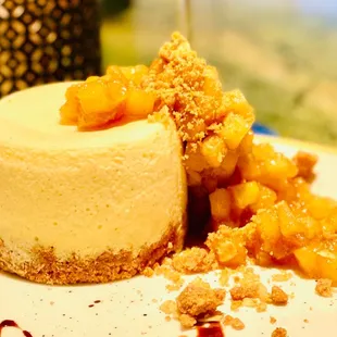 Cheese Cale with Apple Cumble