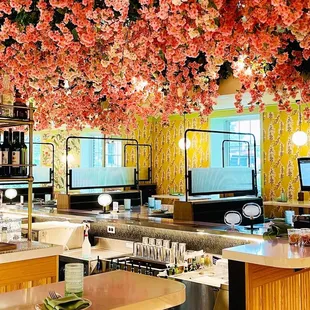 interior, sushi and sashimi