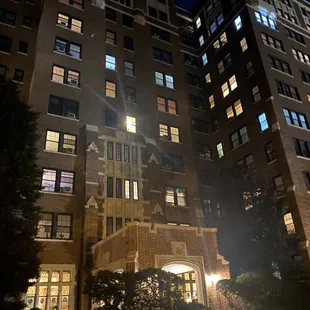 Ambassador apartment building. Restaurant is on ground floor.