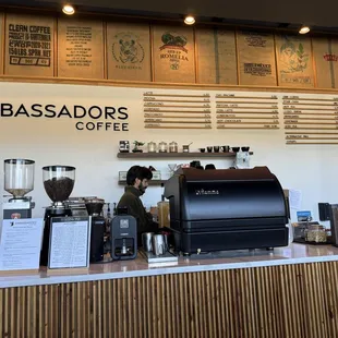 Coffee menu