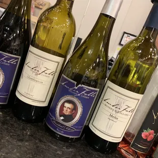 a selection of wines