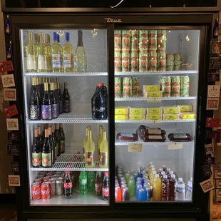 a display of alcohol