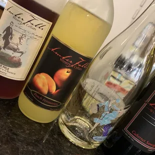 a variety of wines