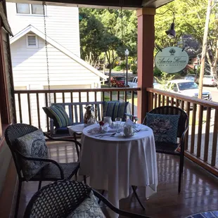 Breakfast on the porch