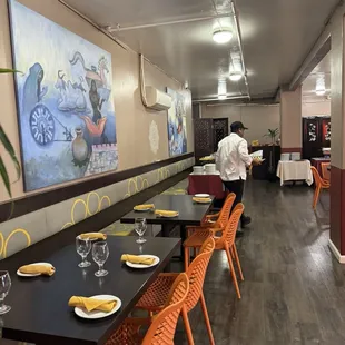 interior, sushi and sashimi