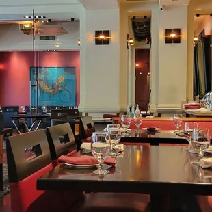 interior, sushi and sashimi