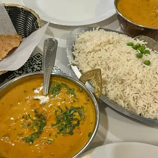 71. Lamb Korma and 68. Chicken Tikka Masala