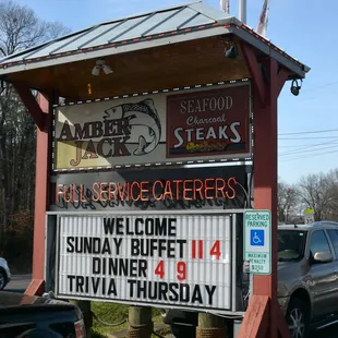 Sign at Front