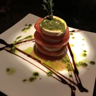 Tower of Mozzarella Soup