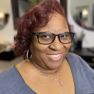 My hair color is on point!