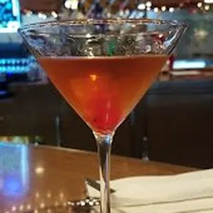  cocktail in a martini glass