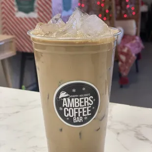 a cup of iced coffee