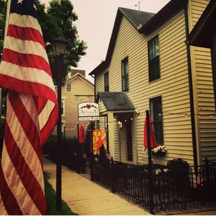 american flag outside