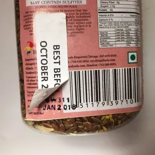 Ambica product with fudged expiration dates.  :(