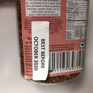 Ambica product with fudged expiration date.