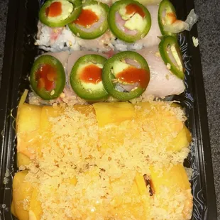 Top: Hot Mama Roll  Bottom: Mango Tango Roll