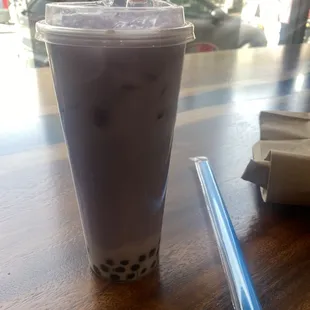 Taro pearl tea