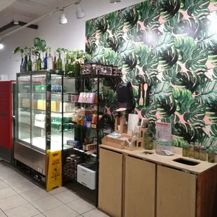 the interior of a grocery store