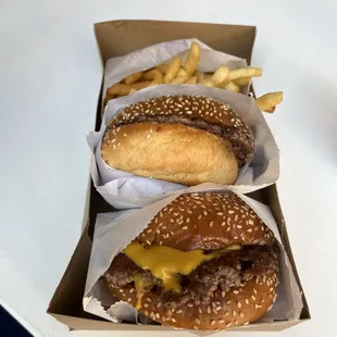 Classic double with fries