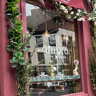 the front of the shop