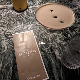 Mint espresso martini