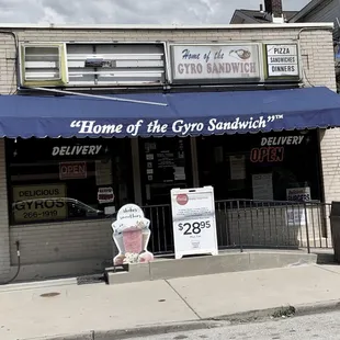 Front of restaurant (taken May, 2019)