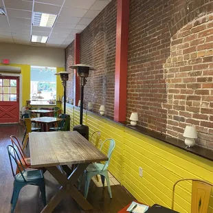  the interior of a coffee shop