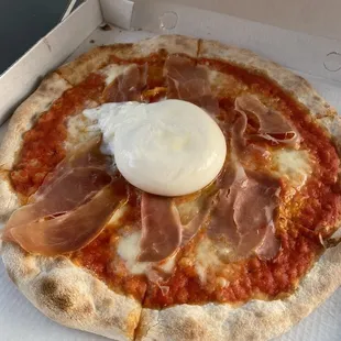 Prosciutto and Burrata Pizza