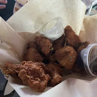 Fried wings.
