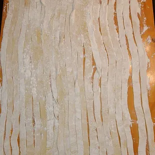 Homemade noodles from scratch