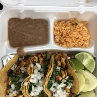 Chicken tacos