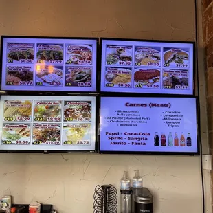Menu board. They have some things most taquerias don't have.